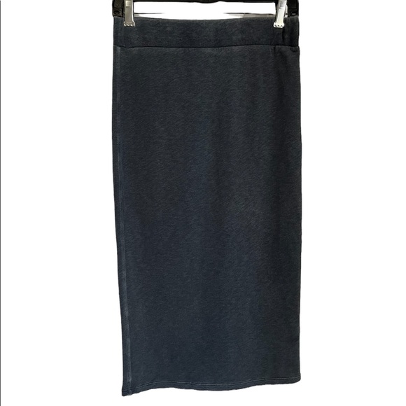 JAMES PERSE CLASSIC FLEECE SKIRT IN VINTAGE BLUE - Picture 2 of 8